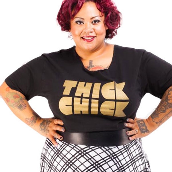 Thick Chick Crop Top: Plus Sizes Available