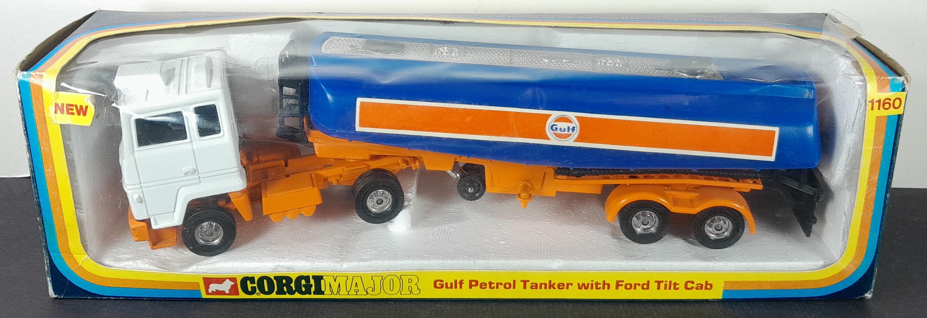 Camion Citerne GULF - Corgi Major 1160 - Ford Tilt Cab - Échelle 1/50 - MIB