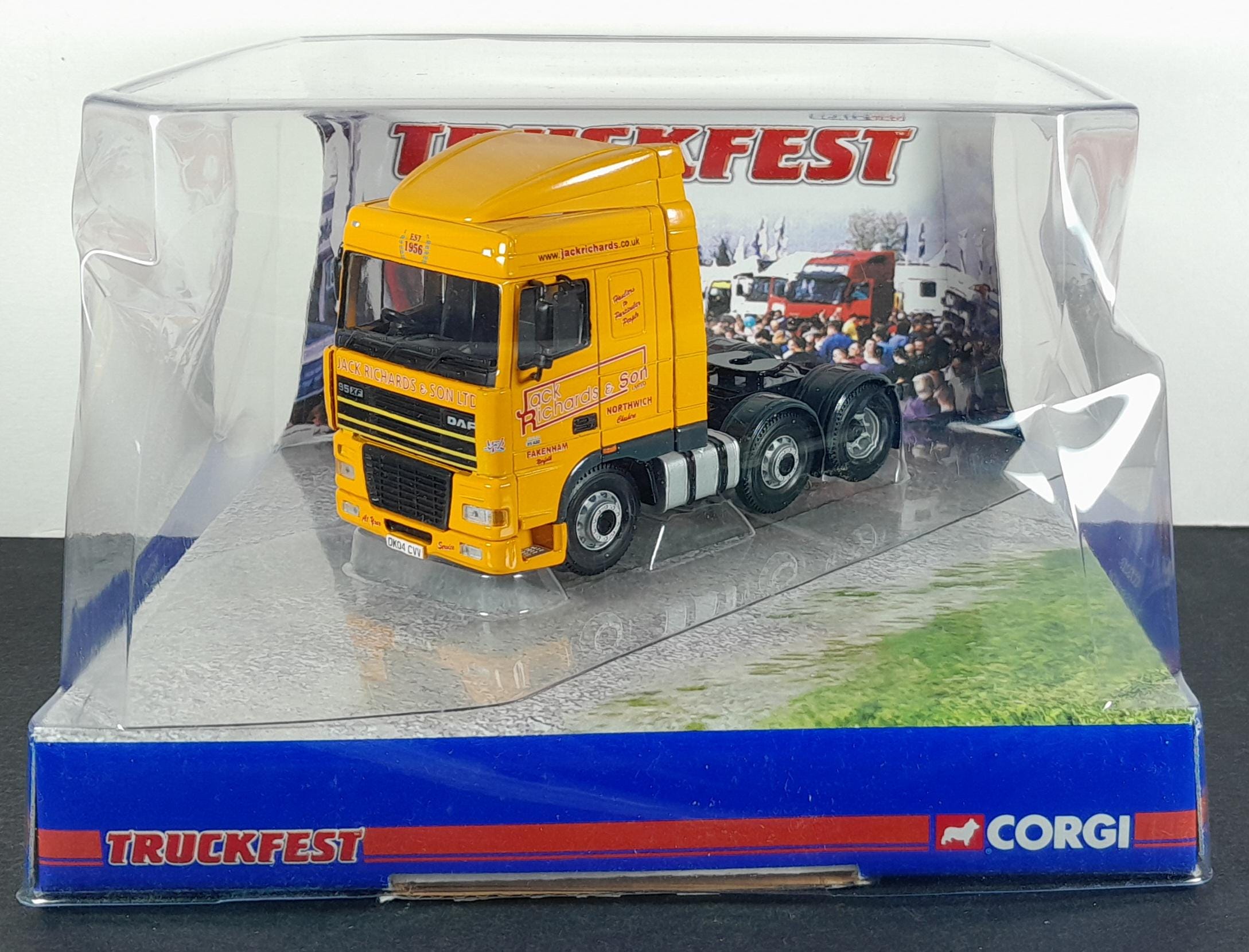 Corgi CC13218 1/50 - DAF XF Space Cab - Jack Richards & Sons - Jaune - Occasion
