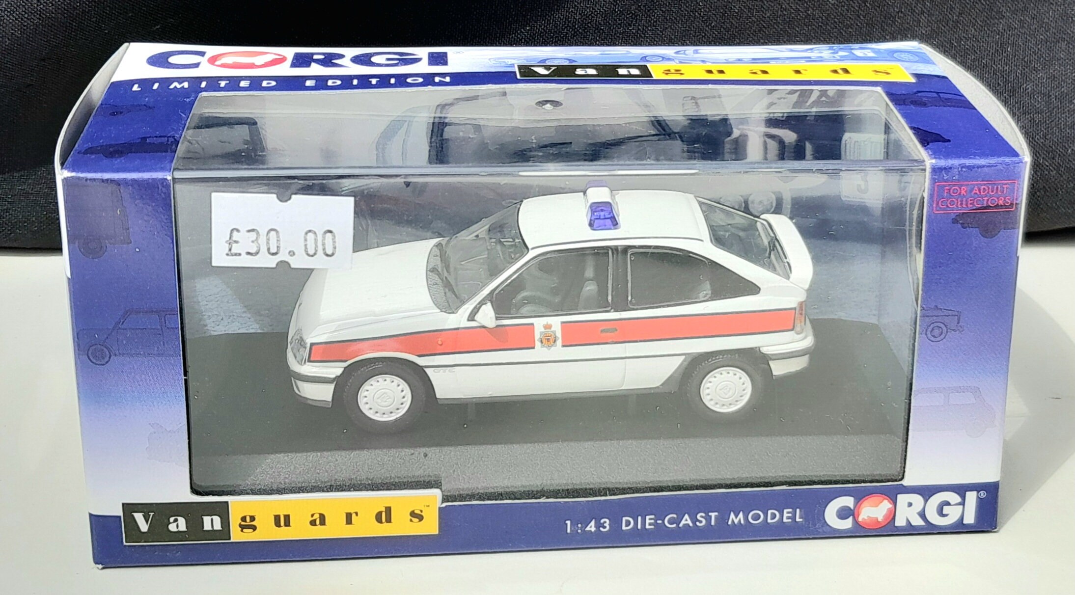 Boxed Corgi Vanguards Northumbria Police Vauxhall Astra Mk2 GTE 