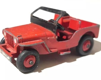 Vintage Dinky Toys rode jeep nr. 25 jaar (32)
