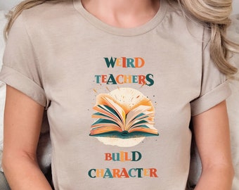 Sonderbares Lehrer-erbauen-Charakter-T-Shirt, lustiges Lehrer-Geschenk