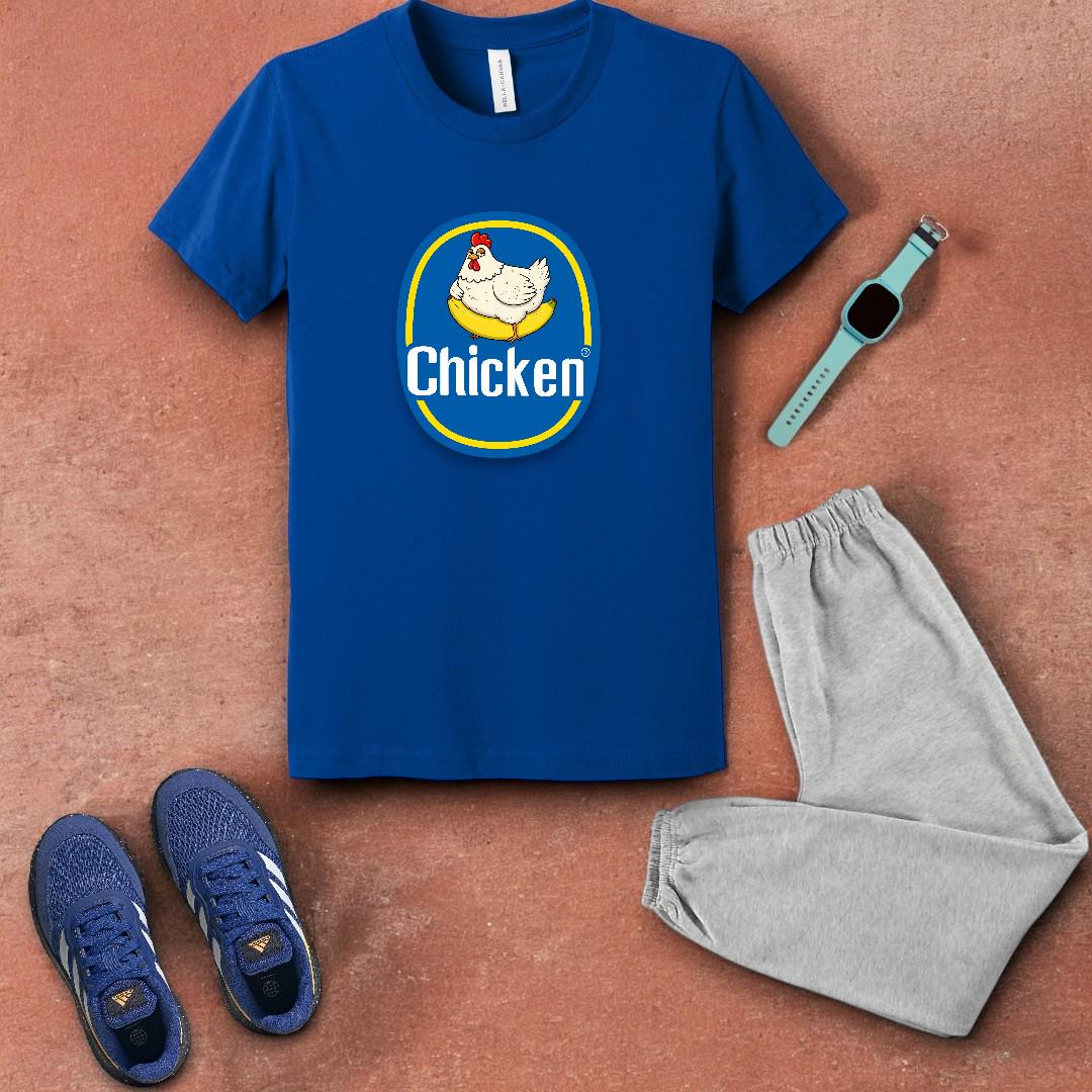 Chicken Banana Funny Shirt for Kids, Toddler to XL, Meme Graphic Tee, Chicken Lover Gift, Retro Unhinged Top