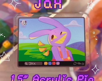 Jax 1.5" Acrylic Pin | TADC | The Amazing Digital Circus