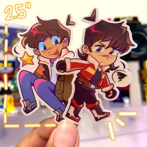 Voltron Lance and Keith Stickers | Klance | Voltron Legendary Defender | 2.5" Laminated Vinyl Sticker