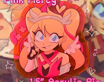 Mercy | 1.5" Acrylic Pin | Overwatch | OW 2 | Cute | Pink Mercy