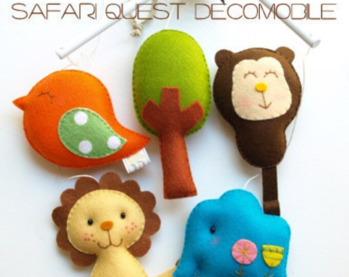 Musical Baby Mobile SAFARI QUEST V1 With Artist Choice Colors Etsy