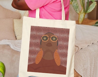 Black Girl Magic Tote Bag Reusable Canvas Shopping Bag Gift For Her