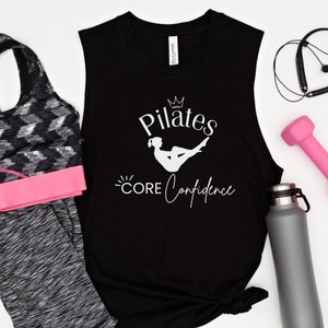 Pilates Tank Top, Pilates Instructor Shirt, Pilates Gift, Pilates Class Shirt, Pilates Clothes, Pilates lover, Core Confidence