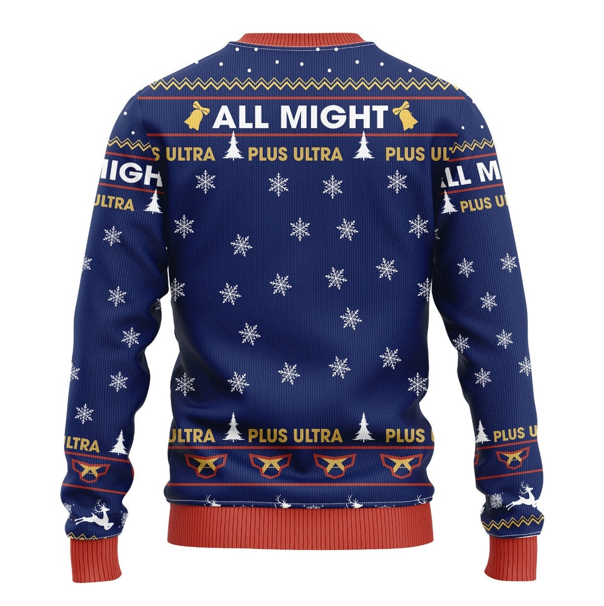 All Might Plus Ultra Ugly Christmas Ugly Sweater Cartoon Ugly