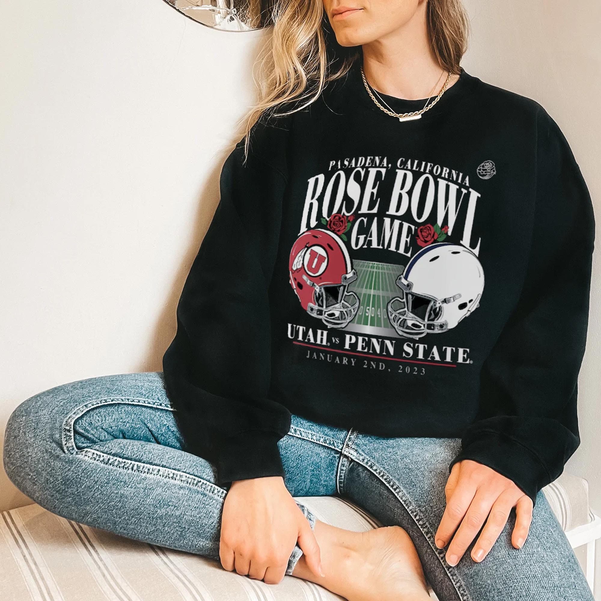 Discover 2022 Penn State N-ittany L-ions vs Utah 2023 Rose Bowl Matchup Old School Sweatshirt