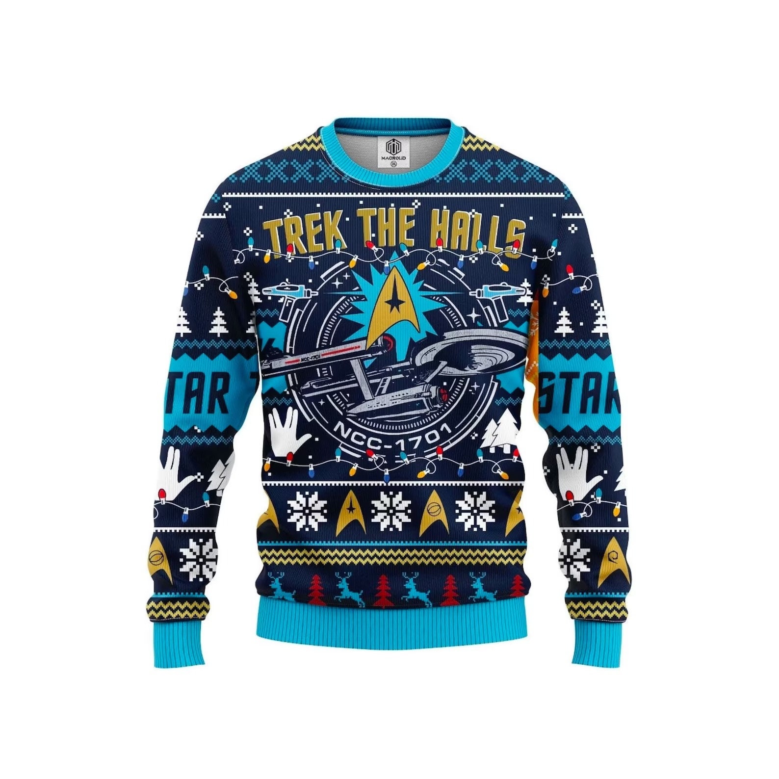 Discover Star Treks Trek the Halls Ugly Christmas Ugly Sweater