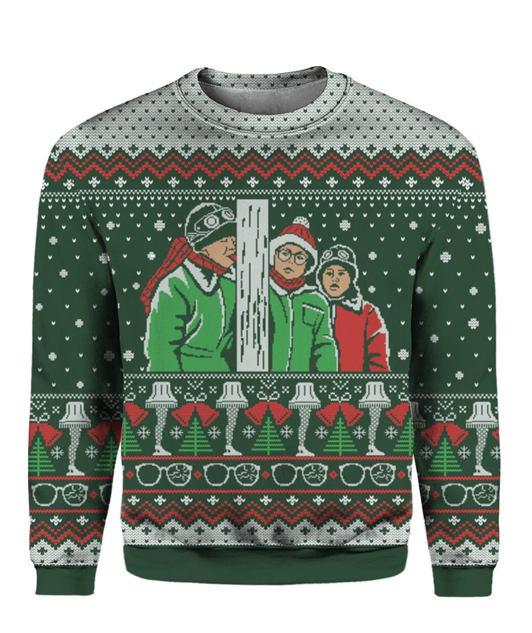 A Christmas Story Ugly Sweater, I Triple Dog Dare You A Christmas Story Christmas 3D Sweater