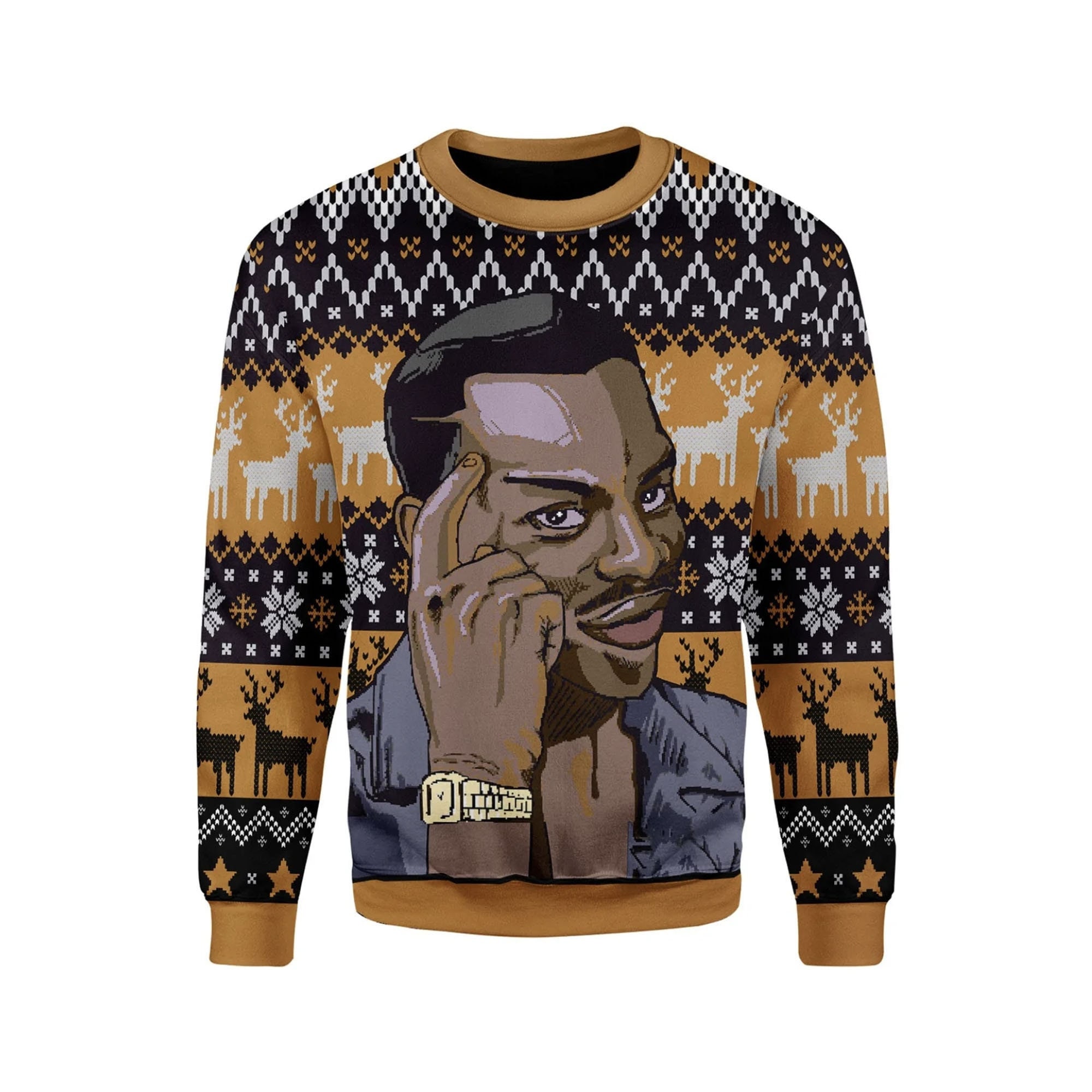 Discover Roll Safe Think About It Guy Meme Ugly Christmas 3D Sweater