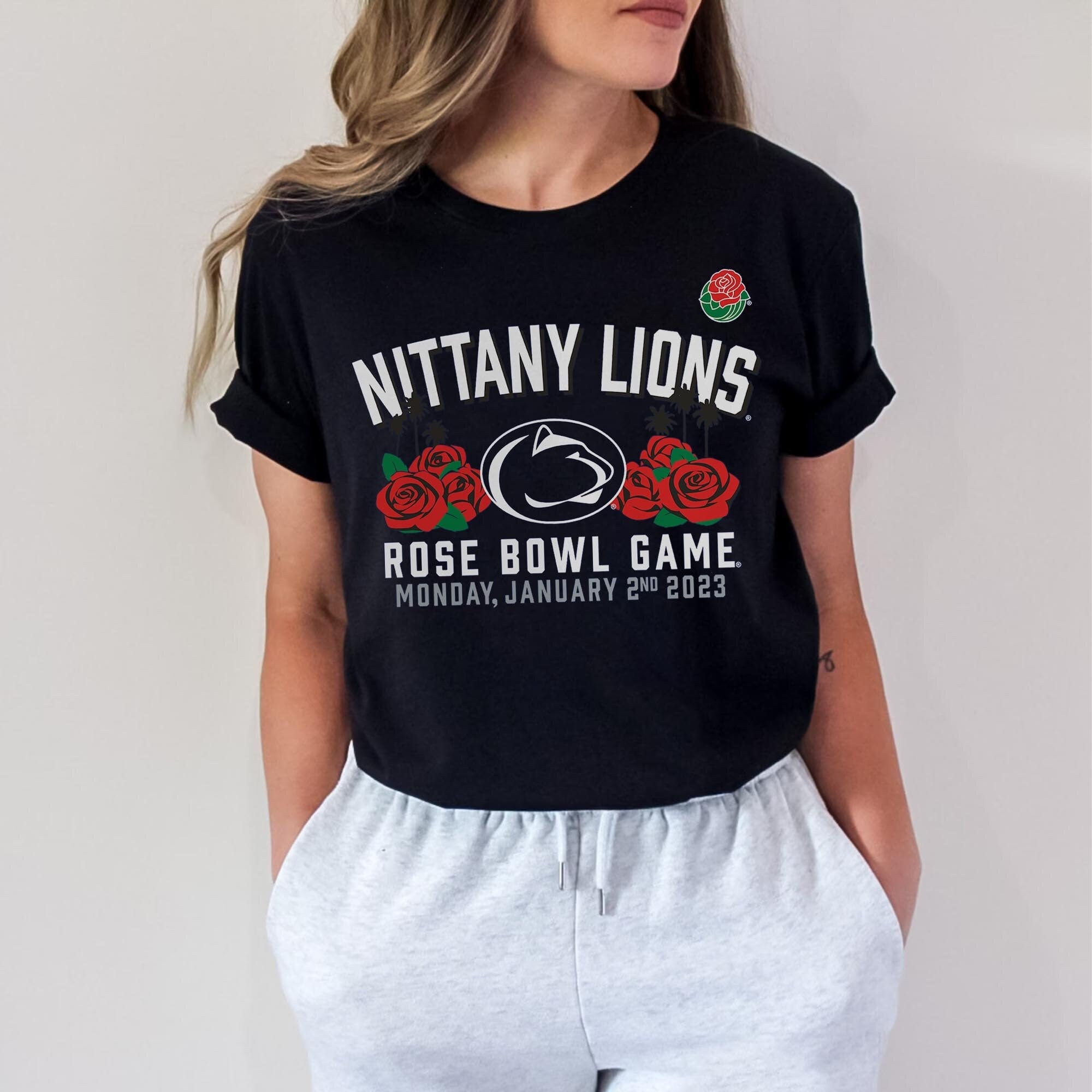 Discover 2022 Penn State N-ittany L-ions 2023 Rose Bowl Gameday Stadium shirt