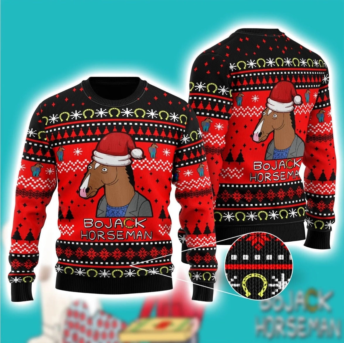 Discover BoJack Horseman Ugly Knitted Christmas Sweater