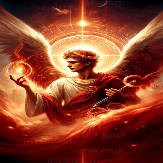 Seven Archangels Wall Art Print Set, Christian Guardians (digital