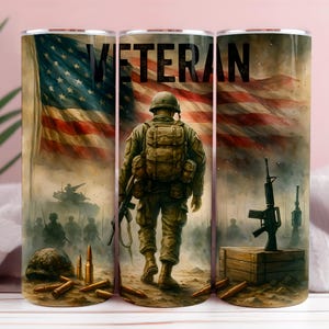 Veteran Tumbler Wrap Png Memorial Day 20 oz Skinny Tumbler Sublimation Design 20oz Tumbler Wrap Men Military Tumbler Digital Download PNG