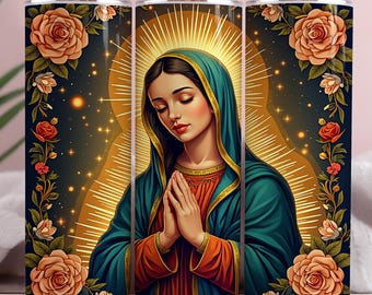 La Virgen de Guadalupe bekerfolie, png, bloemenrozen (digitaal ontwerp)