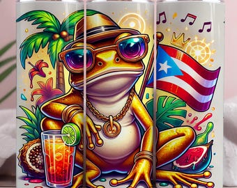 Puerto Rico Tumbler Wrap 20oz PNG Seamless Puerto Rico Flag Tumbler Design Boricua Digital Download Skinny Tumbler Wrap PNG 20 oz Straight