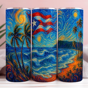 Puerto Rico PNG ABSTRACT dESIGN 20oz Tumbler Wrap Puerto Rico Soy Boricua PNG sublimation digital download only png 20 oz tumbler png