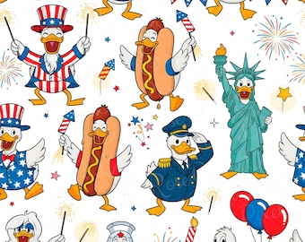 Oca patriottica 4 luglio PNG Carta digitale senza soluzione di continuità Hot dog del 4 luglio, Infermiera png Oca USA Divertente design di sublimazione dell'indipendenza degli Stati Uniti