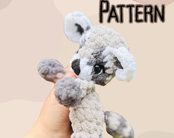 Crochet Rascal the Raccoon Snuggler Pattern: Rascal Raccoon (PDF Pattern)