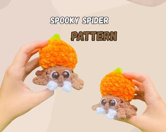 Spooky Spider Crochet Pattern: Halloween Amigurumi (PDF Downloadable Pattern