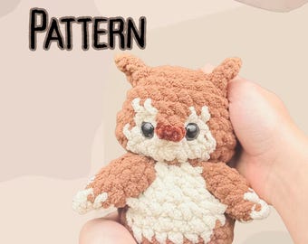 Ozzie Owl Crochet Pattern: Amigurumi Toy (PDF Pattern)