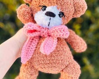 crochet bear handmade plushie amigurumi super soft teddy bear