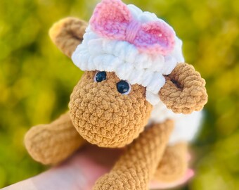crochet adorable BaaBaa the sheep handmade farm animal amigurumi sheep