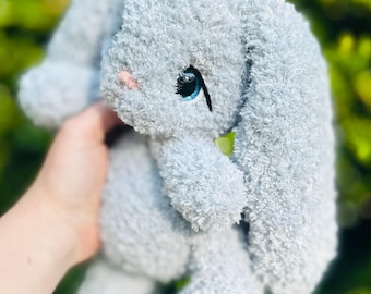 Crochet Bunny Amigurumi: Handmade Fuzzy Baby Bunny Plushie