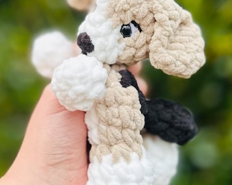 Handmade Crochet Puppy Dog, Amigurumi Plush Toy