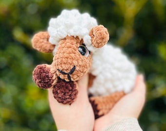 crochet adorable baby BaaBaa the sheep handmade farm animal amigurumi sheep