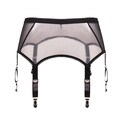 black garter belt, 6 strips adjustable ,stocking belt, gift for her