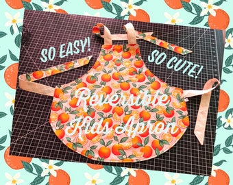 Awesomely Easy Reversible KIDS Apron ~ Freezer Paper Template