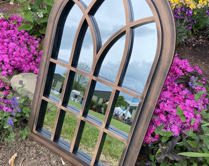 Ascalon 90cm Cream Arch Outdoor/Indoor Mirror