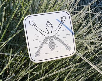 Winter Water Bug Sticker - Cold Plunge, Ice Dippers, and Winter Swimmers