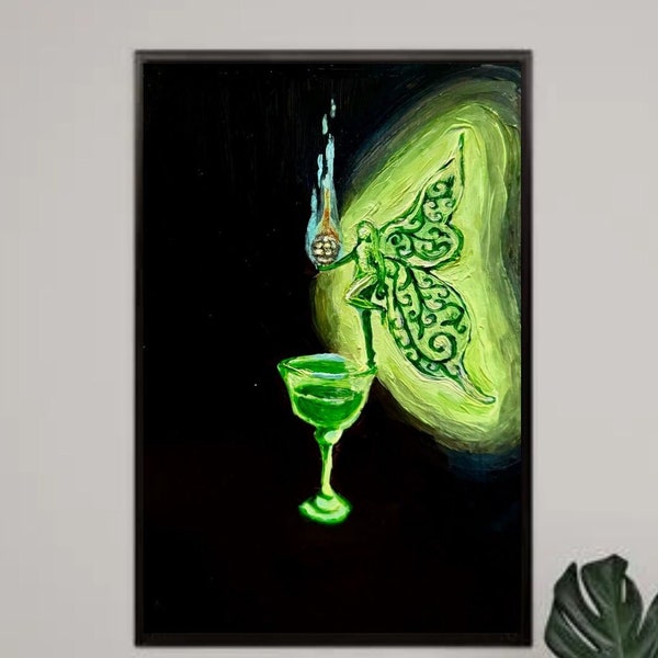 Disco Absinthe - The Green Fairy Art Print