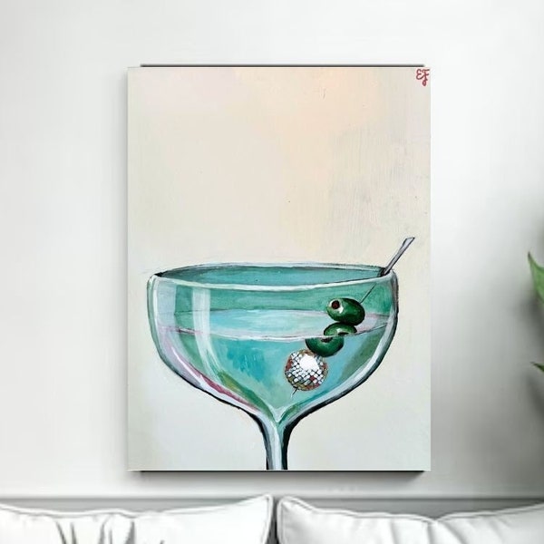 Dirty Disco Martini Art Print