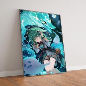 Honkai Stair Rail Huohuo Poster, High Quality Canvas Poster Print, Gifts for boyfriend or girlfriend, Birthday Present, Fan merchandise