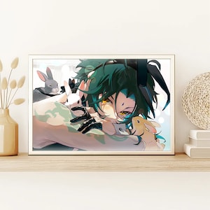 Genshin Impact Xiao ポスター、高品質キャンバスポスタープリント、ボーイフレンドやガールフレンドへのギフト、誕生日プレゼント、ファン商品