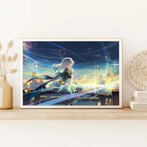 Poster Firefly di Honkai Stair Rail, stampa su tela di alta qualità, regalo per fidanzato o fidanzata, regalo di compleanno, gadget per fan