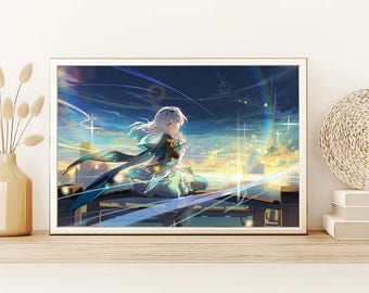 Honkai Stair Rail Firefly Poster, High Quality Canvas Poster Print, Gifts for boyfriend or girlfriend, Birthday Present, Fan merchandise