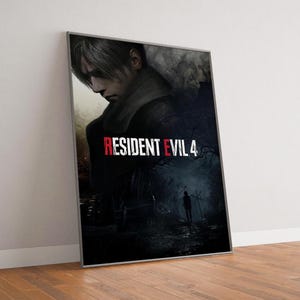 Póster de Resident Evil 4 Remake, impresión en lienzo de alta calidad, regalo de cumpleaños, producto para fans.