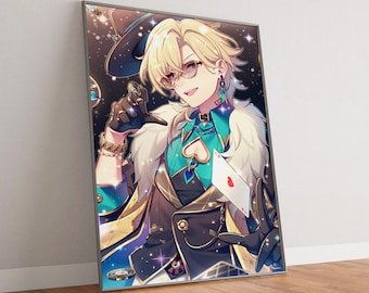 Honkai Stair Rail Aventurine Poster, High Quality Canvas Poster Print, Gifts for boyfriend or girlfriend, Birthday Present , Fan merchandise