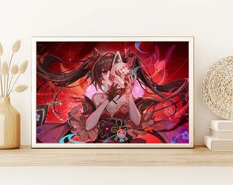 Honkai Stair Rail Sparkle Poster, High Quality Canvas Poster Print, Gifts for boyfriend or girlfriend, Birthday Present, Fan merchandise