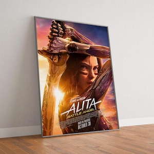 Alita Battle Angel poster, High Quality Canvas Poster Print, Birthday Present