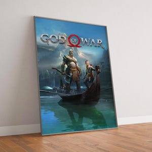 Póster del videojuego God of War, póster impreso en lienzo de alta calidad, regalo de cumpleaños, producto para fanáticos
