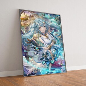 Genshin Impact Faruzan ポスター、高品質キャンバスポスタープリント、ボーイフレンドやガールフレンドへのギフト、誕生日プレゼント、ファン商品